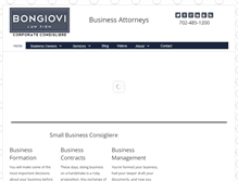 Tablet Screenshot of bongiovilaw.com